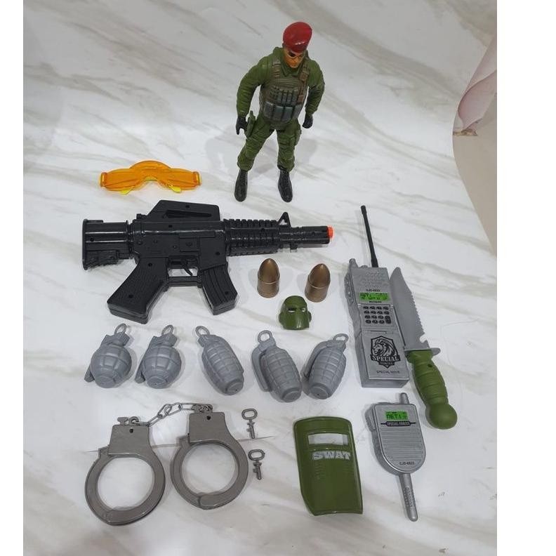 MAINAN FIGURE TENTARA MILITARY BORGOL ARMY FIGURE TENTARA BESAR 24 CM