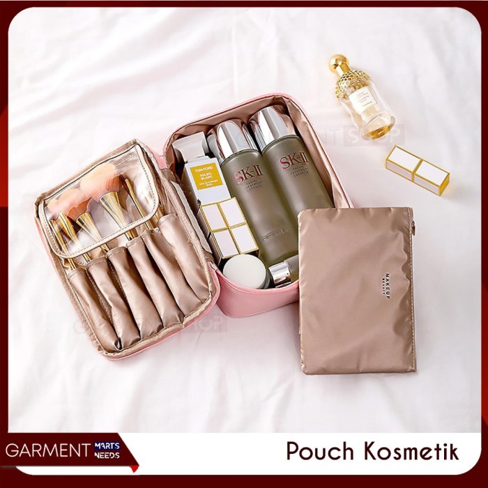 Tas Pouch Kosmetik Skincare Wanita Tas Koper Traveling Anti Air Portable Premium Waterproof