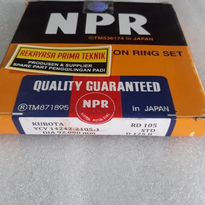 best produk] RD105 RING SEKER PISTON SEHER DISEL KUBOTA 10.5 PK RD 105