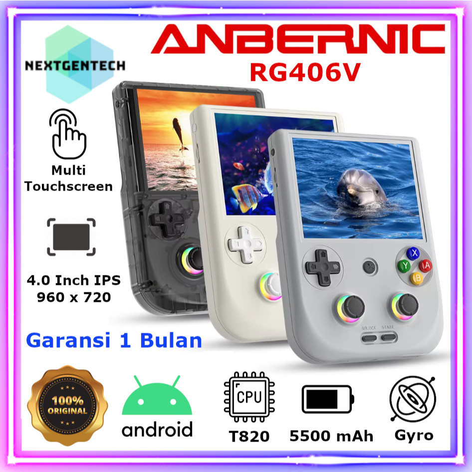 Anbernic RG406V Retro Handheld Game Console Portable PS1 PS2 PSP