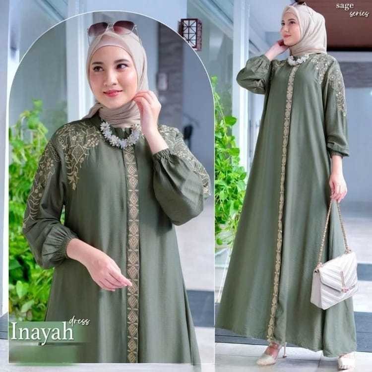 Pakaian 2025 Gamis Famis Muslim Model Baru Gams Maxi Gammis Casual Hamis Dress Murah Gsmis Cwek Kore