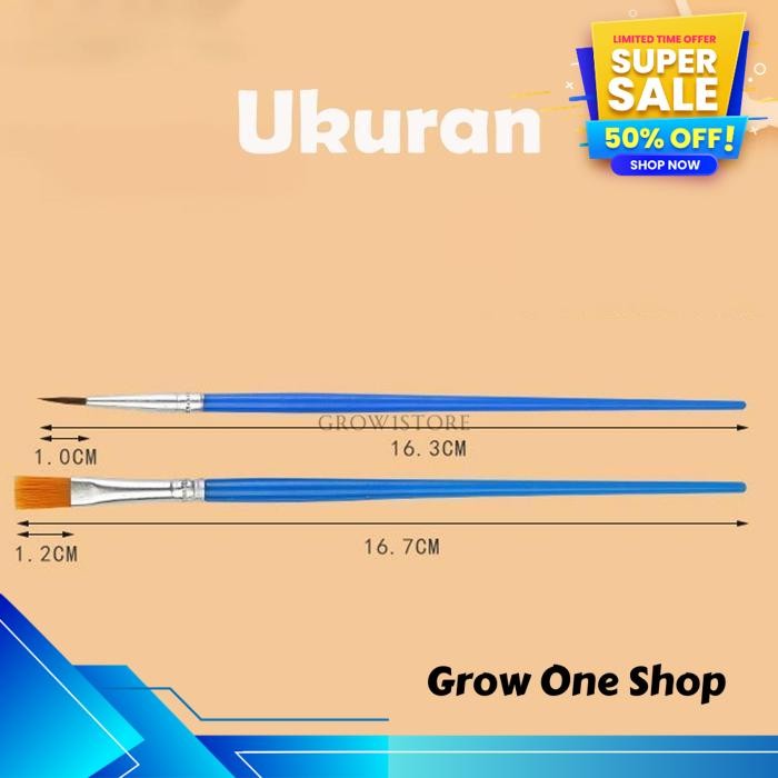 

BULU NILON CAT 50 PCS KUAS AKRILIK BULU NILON CAT AIR BIRU CAT AIR UJUNG DATAR UJUNG RUNCING SET KUAS AKRILIK KUAS ARTIS BULU NILON HOT SALE BEST QUALITY !!