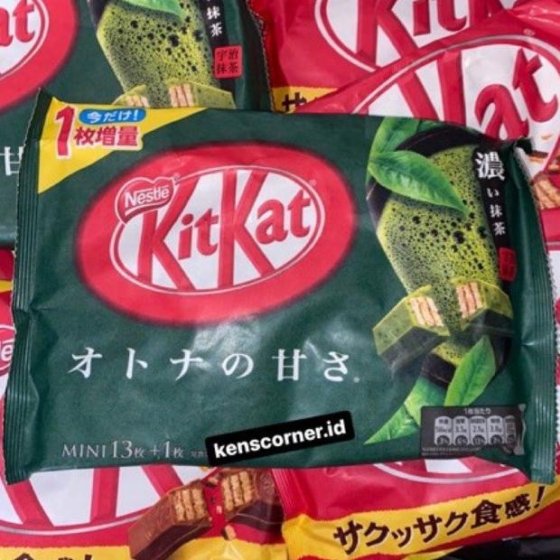 

KitKat Otona No Amasa Green Tea Japan / Coklat KitKat Green Tea Import Japan