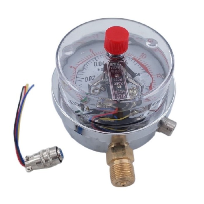 Magnetically assisted seismic contact pressure gauge YNXC-100 Negative pressure -0.1-60MPA radial pr