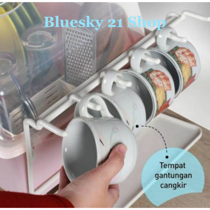 Murah RAK PIRING PLASTIK ODD OLYMPLAST DENGAN TUTUP / RAK DAPUR MURAH Non COD
