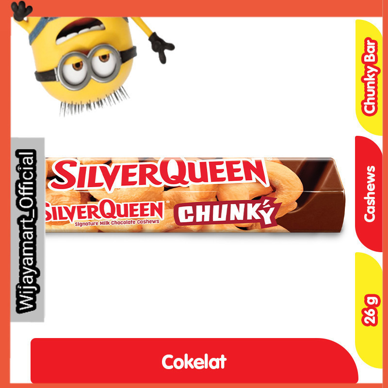 

SilverQueen Chunky Bar Cokelat Cashew 26 g