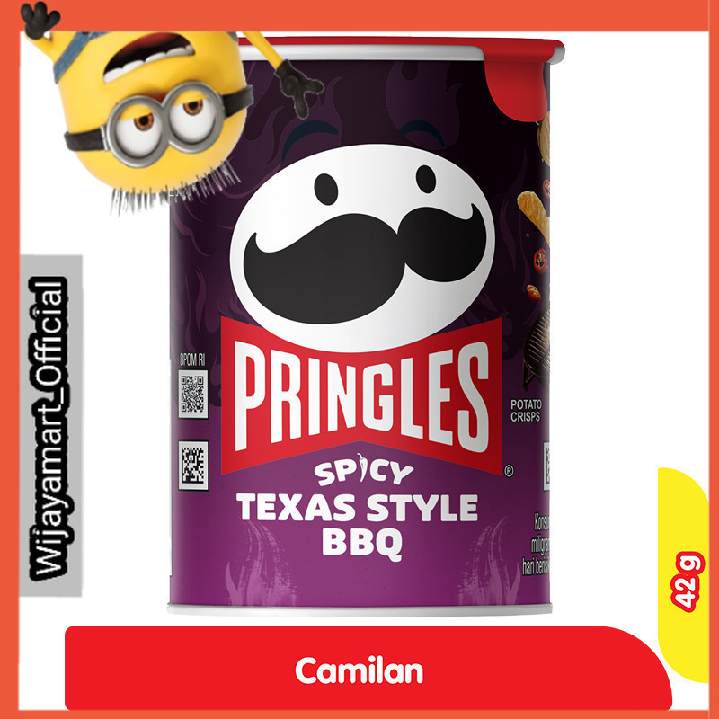 

Pringles Keripik Kentang Spicy Texas Style Barbekiu Kaleng 42 g