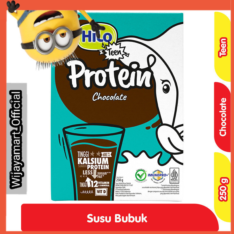 

HiLo Teen Susu Protein Cokelat 250 g