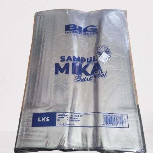 

=+=+=+] Sampul mika BIG Tebal Transparan isi 20 lembar