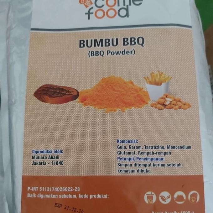 

COME FOOD bumbu tabur barberque bumbu BBQ / BBQ powder 1kg