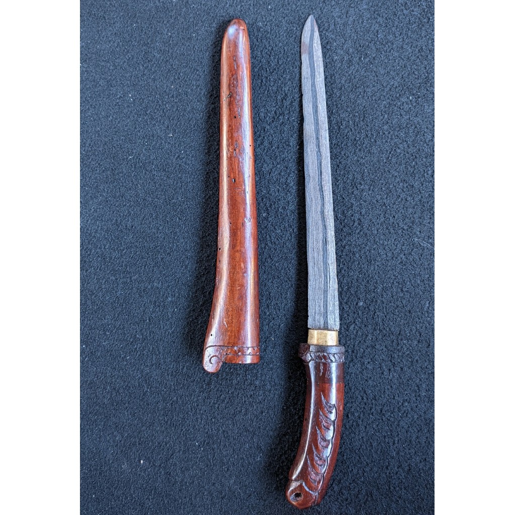 Koleksi Tradisional Badik Bugis Makassar TUS Garansi Original Sepuh Pamor Sodo Lanang Langka Kolekto