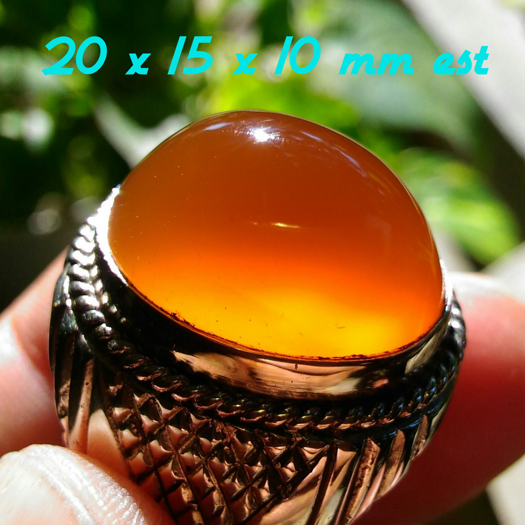 Bacan Obi Yellowish Alas Orange Top Kristal Luster Mantap size Kantoran