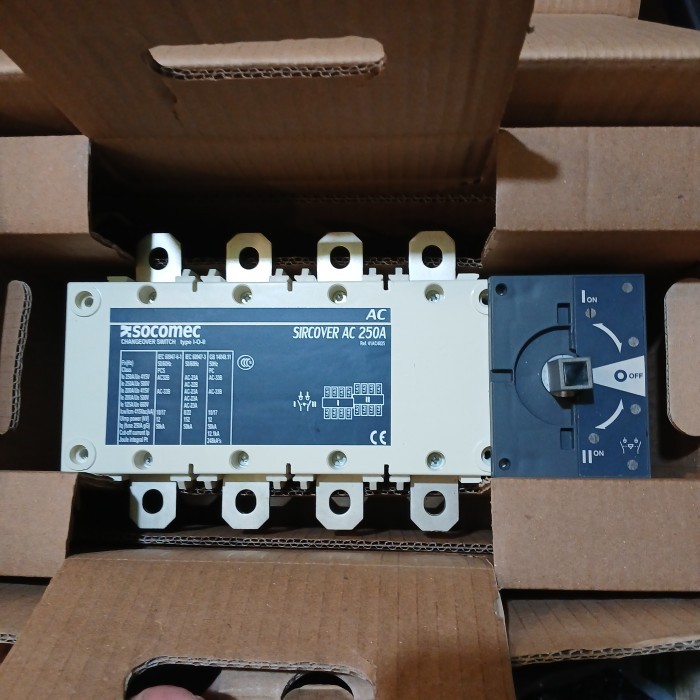 TERBARU cos socomec sircover 4x250A change over switch 4p 250A 41AC4025