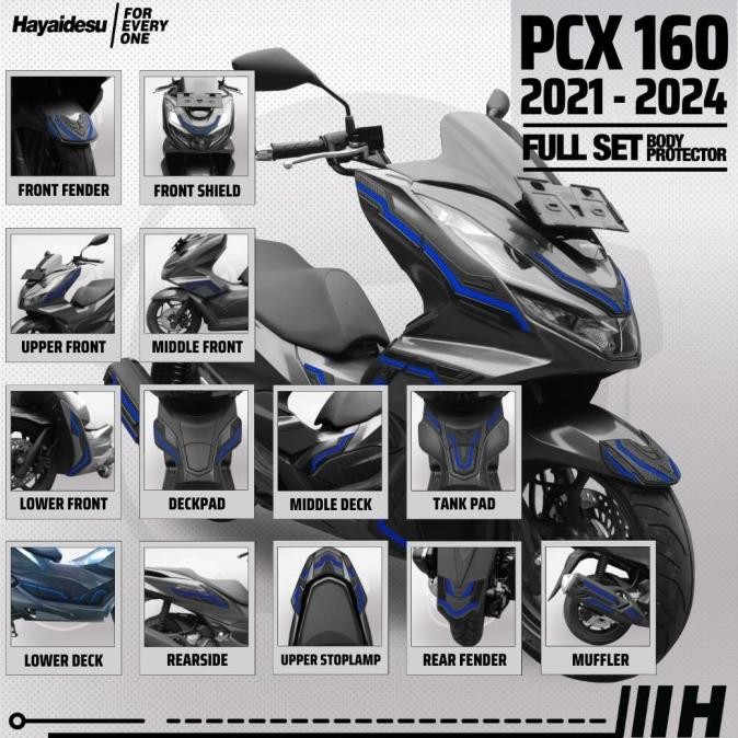 Hayaidesu Body Protector PCX 160 Full Set Cover
