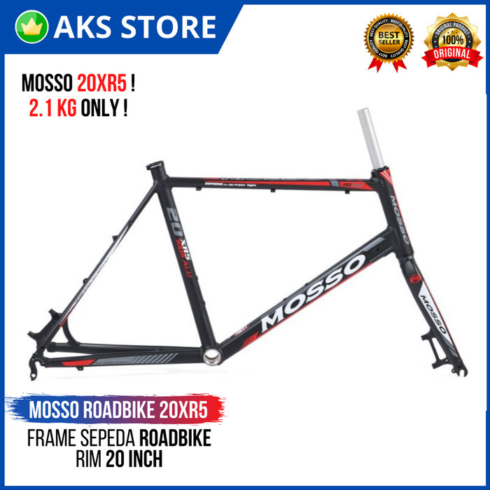 TERBARU Frame Sepeda Roadbike/Balap Alloy Mosso 20XR5 MINIVELO Rim 20 Inch BISA GRAB