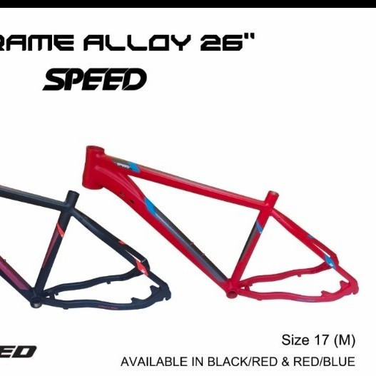 TERBARU Frame MTB 26 United speed size M (17) kabel dalam