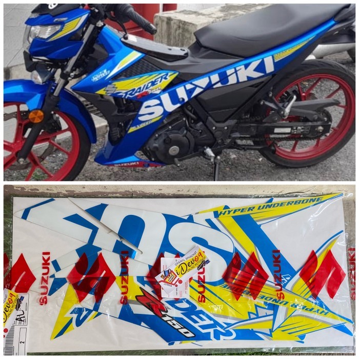 Promo Striping Set Satria Fu Fi Biru Gp Versi Raider Fi Macho Blue Yuj