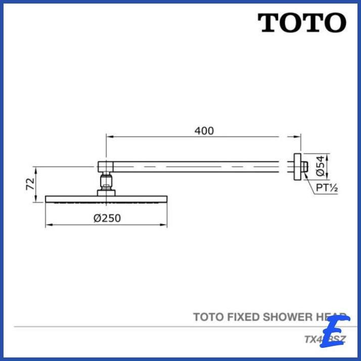 | TJC | TOTO TX488SZ HEAD SHOWER / SHOWER MANDI (WARNA GOLD)