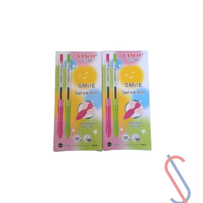 

/////] Pulpen Vanco VC-1986 Smi)e Gel Ink Pen 0,5mm