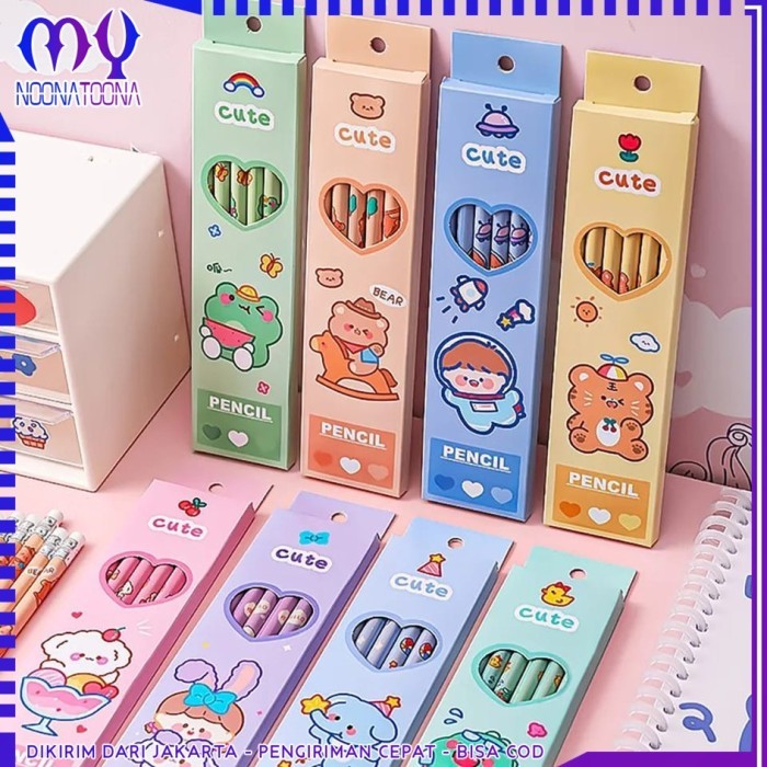 

Pensil Penghapus Set Isi 10 Pcs Motif Lucu Pensil Tulis Isi 10Pcs/ Pak