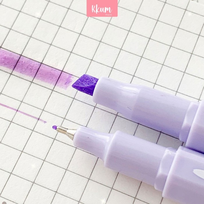 

7 In 1 Pulpen Set Gel Hitam 0.5Mm Mekanik Aesthetic / Highlighter Pulpen Unik Alat Tulis Unik