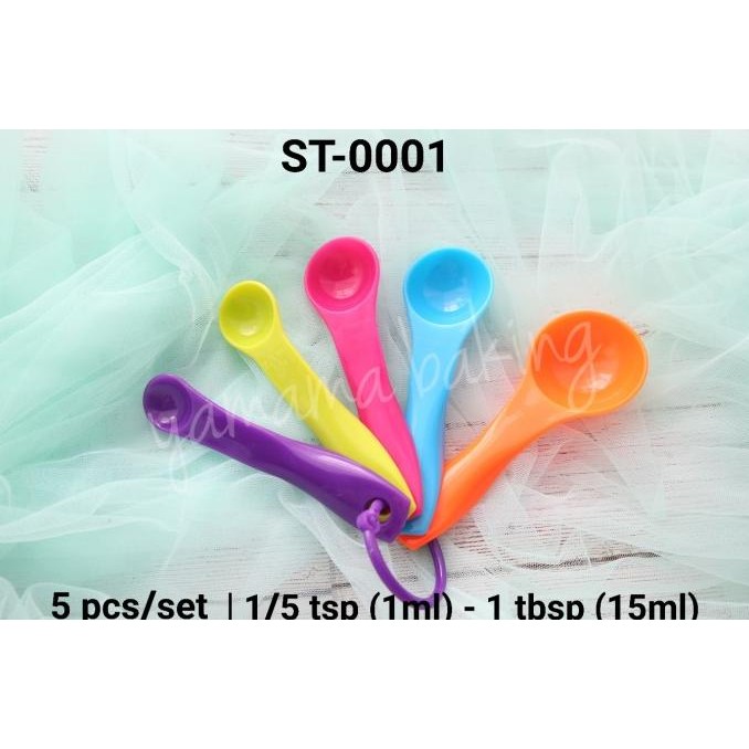 .........] ST-0001 Sendok takar berbagain ukuran makan teh tbs tsp