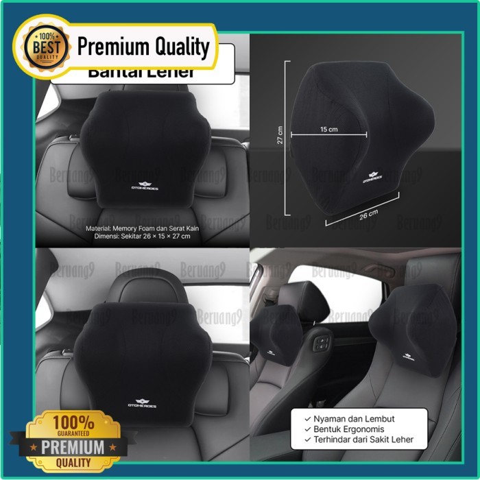 Bantal Punggung Bantal Leher Kursi Mobil Bantalan Leher Kepala Jok Mobil Memory Foam