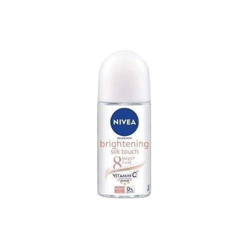 NIVEA Deodorant Brightening Silk Touch Roll-On 50 Ml - Mencerahkan Ketiak Halus Seperti Sutra