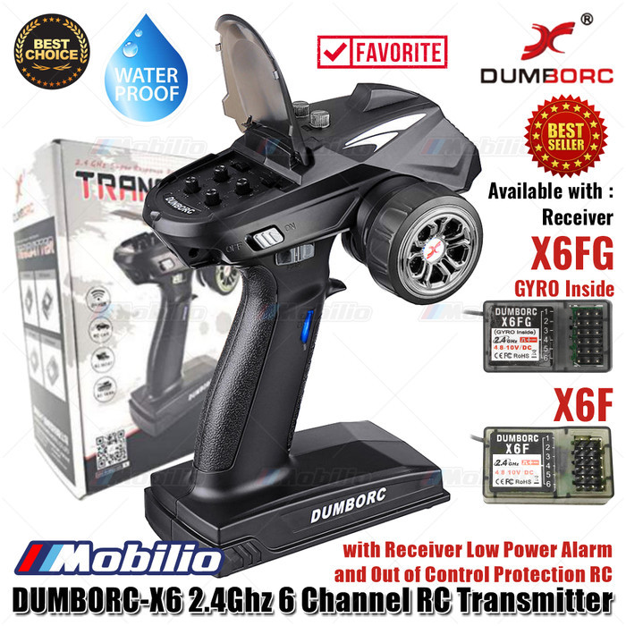 Dumborc X6 2.4Ghz 6 Channel RC Transmitter with Receiver X6F or X6FG
