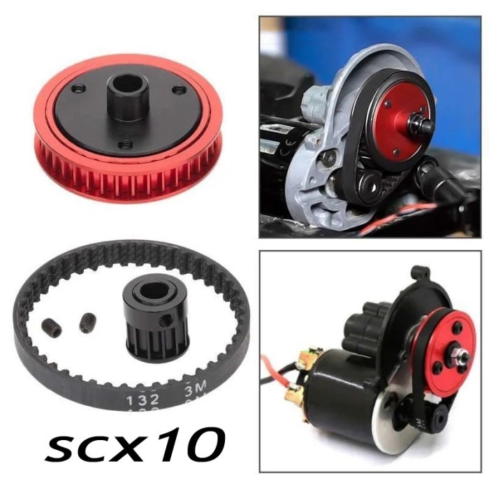 Belt Drive Gear 1/10 RC Car Crawler Axial SCX10 SCX10ii SCX10 ii