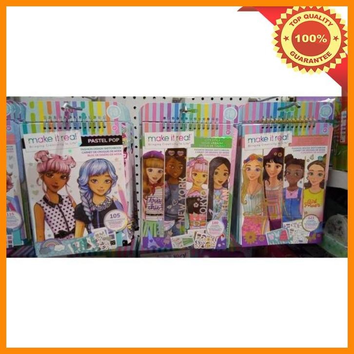 

(BEC) SALE MAINAN: MAKE IT REAL FASHION DESIGN SKETCHBOOK ORIGINAL