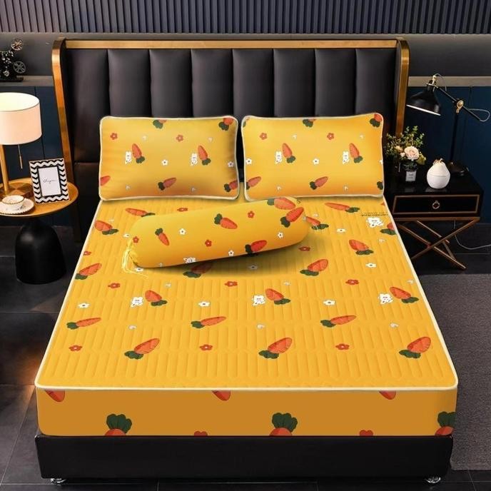 Promo Sprei Waterproof 200X200 Plus Sarung Bantal Dan Guling Merk Texania