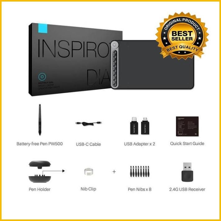 Huion Q620M Wireless Graphic Digital Signature Drawing Tablet Design Alt Hs610 Q11K Hs611 H950P Terl