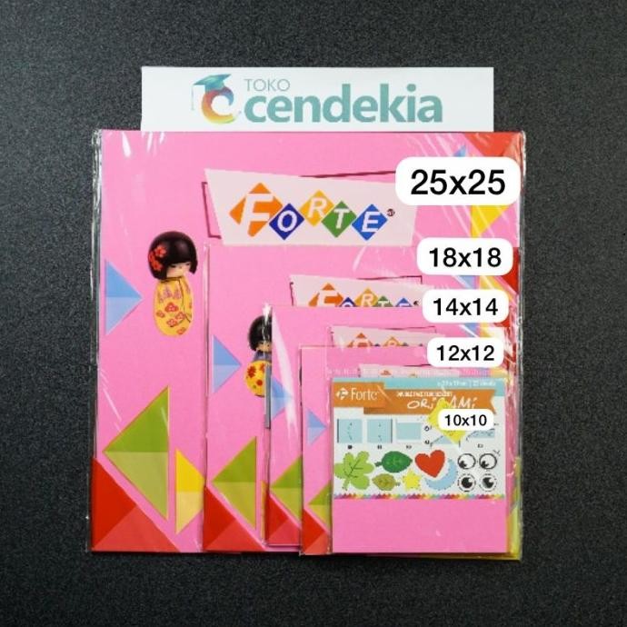 

] Kertas Lipat Origami FORTE 12 x 12 cm 20lbr