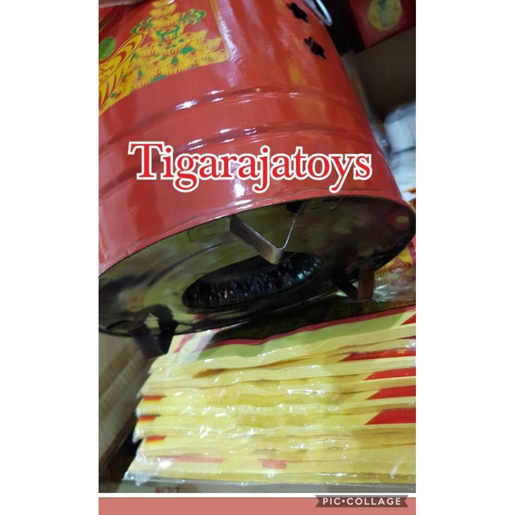 Tong Sembahyang / Tong Bakar / Tempat Bakar Kertas Sembahyang Impor New 100 % Original