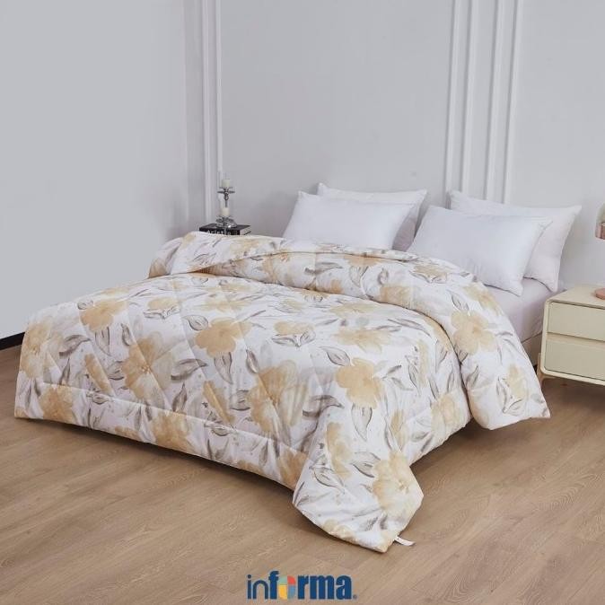 Grosir Informa 240X210 Cm Bed Cover Microfiber Whit