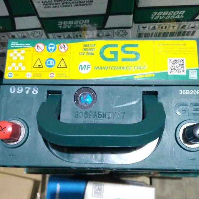 Aki Mobil / Battery Gs Astra Type Gs Mf 36B20R / Ns40Z 12V 35Ah