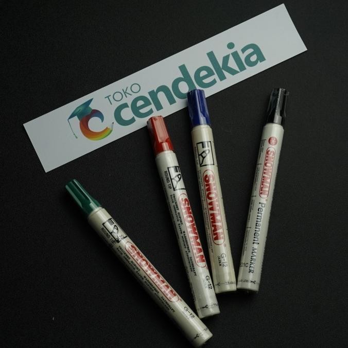 

<<<<<] Spidol Snowman Marker G12 Permanen Satuan