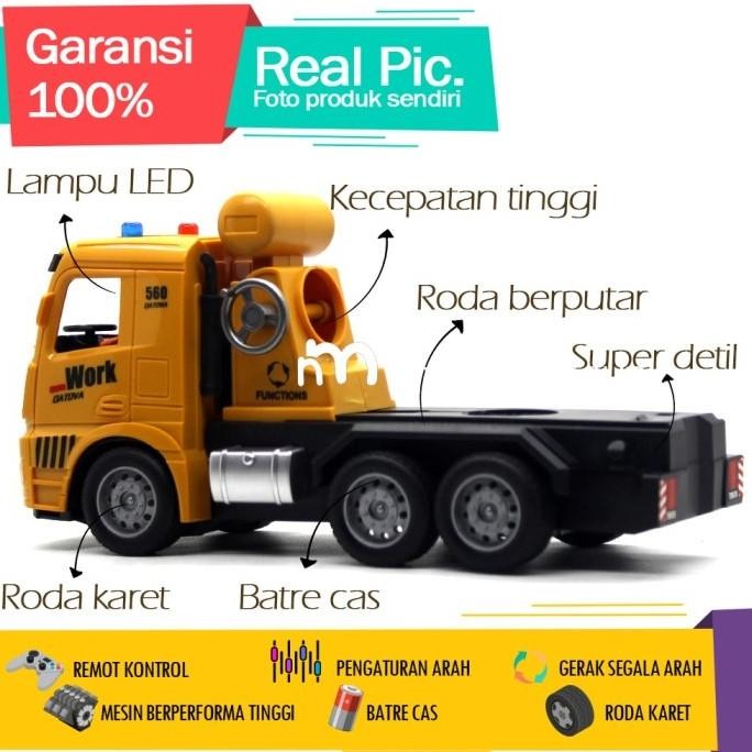 Murah Mainan Mobil Remot Kontrol Rc Truk Kontainer Tracktor Head