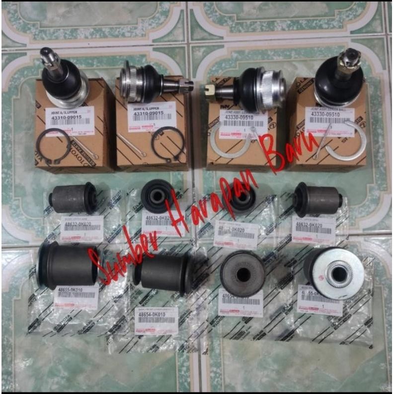 Ball Joint Dan Bushing Arm Atas Bawah Komplit Toyota Innova Set 12Pc