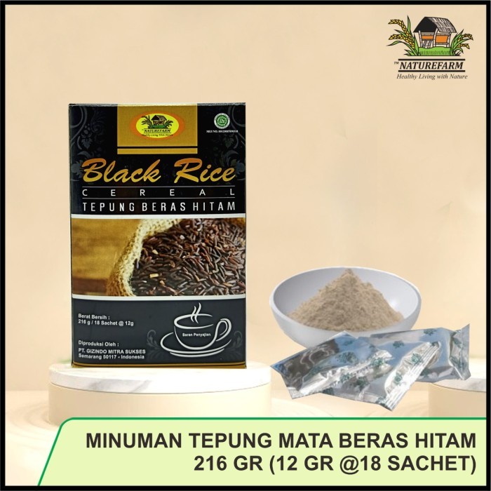 

MINUMAN TEPUNG BERAS HITAM NATURE FARM (NATUREFARM) 216 GRAM