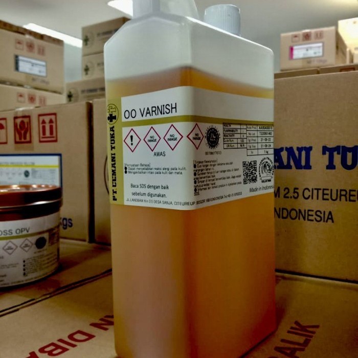 

HOT SALE! Tinta cetak Cemani Toka , OO VARNISH ( pengencer tinta )