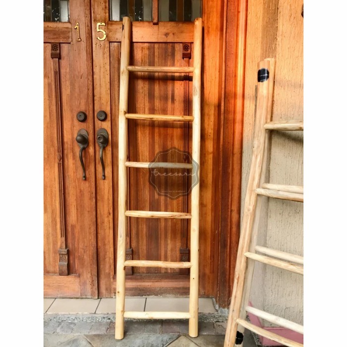 HOT SALE Taek Wood Ladder / Tangga Jati Hias Treesari