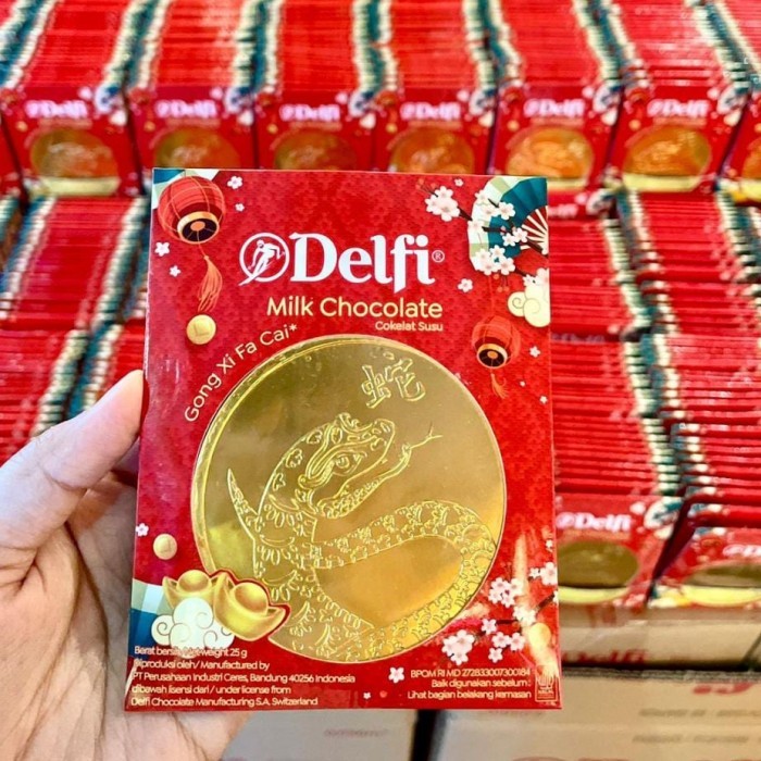 

Coklat Coin Delfi Edisi Imlek Cokelat 10'S 10X 25Gr Original
