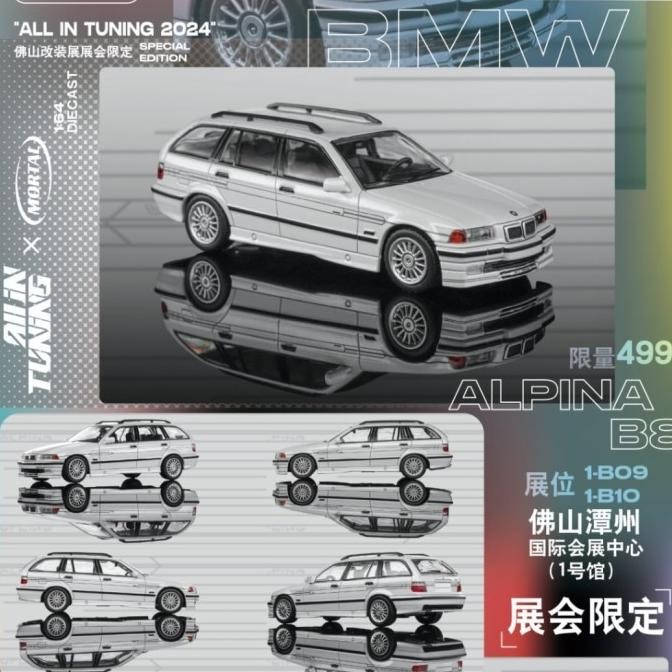 Promo Mortal 1/64 Bmw E36 Alphina Bb White