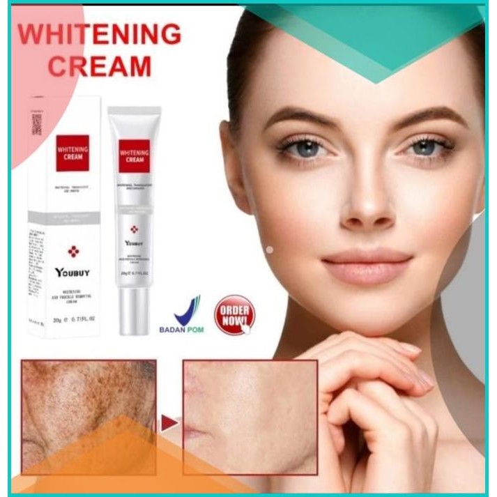 Youbuy Whitening Freckle Cream Blemish Krim Penghilang Flek Hitam expi