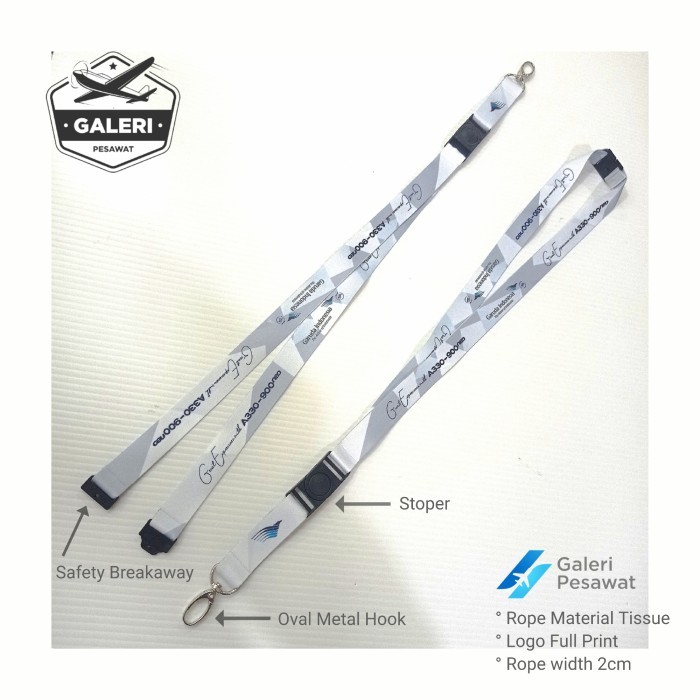 

Lanyard / Gantungan Tali Id Card Garuda Indonesia A330-900 Neo Original