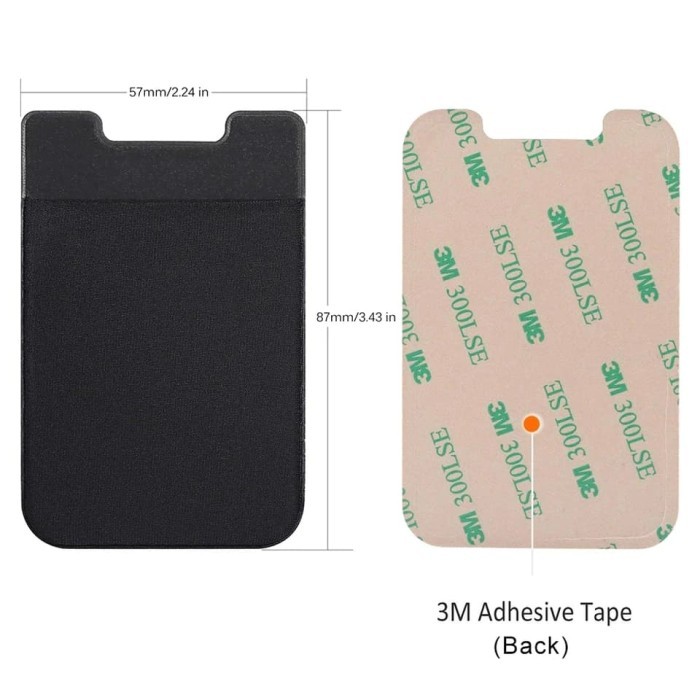 

Phone Card Holder 3M Sticky Holder Dompet Kartu Card Pocket Kantong Hp Gercep