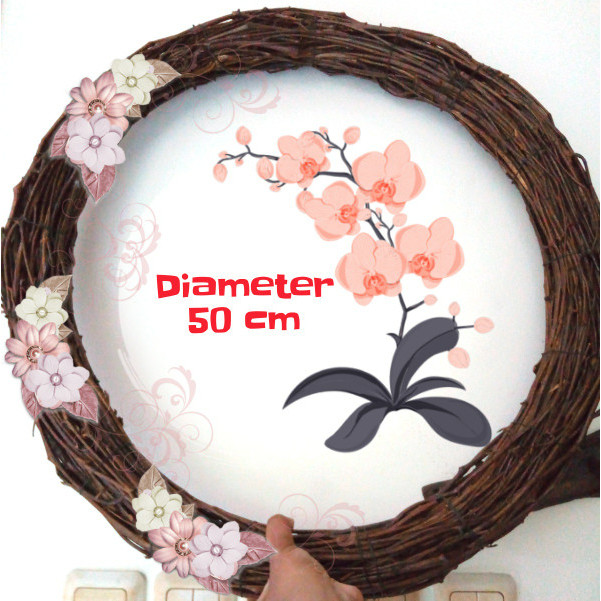 TERBARU D.50 Ranting Lingkar Rustic/Ranting Lilit/Wreath Twig/Dekorasi Pesta b