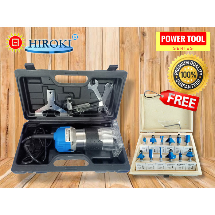 

TERLARIS! Promo Mesin Profil Bor TRimmer HIROKI 370 Wood Router Kayu serut Ukir